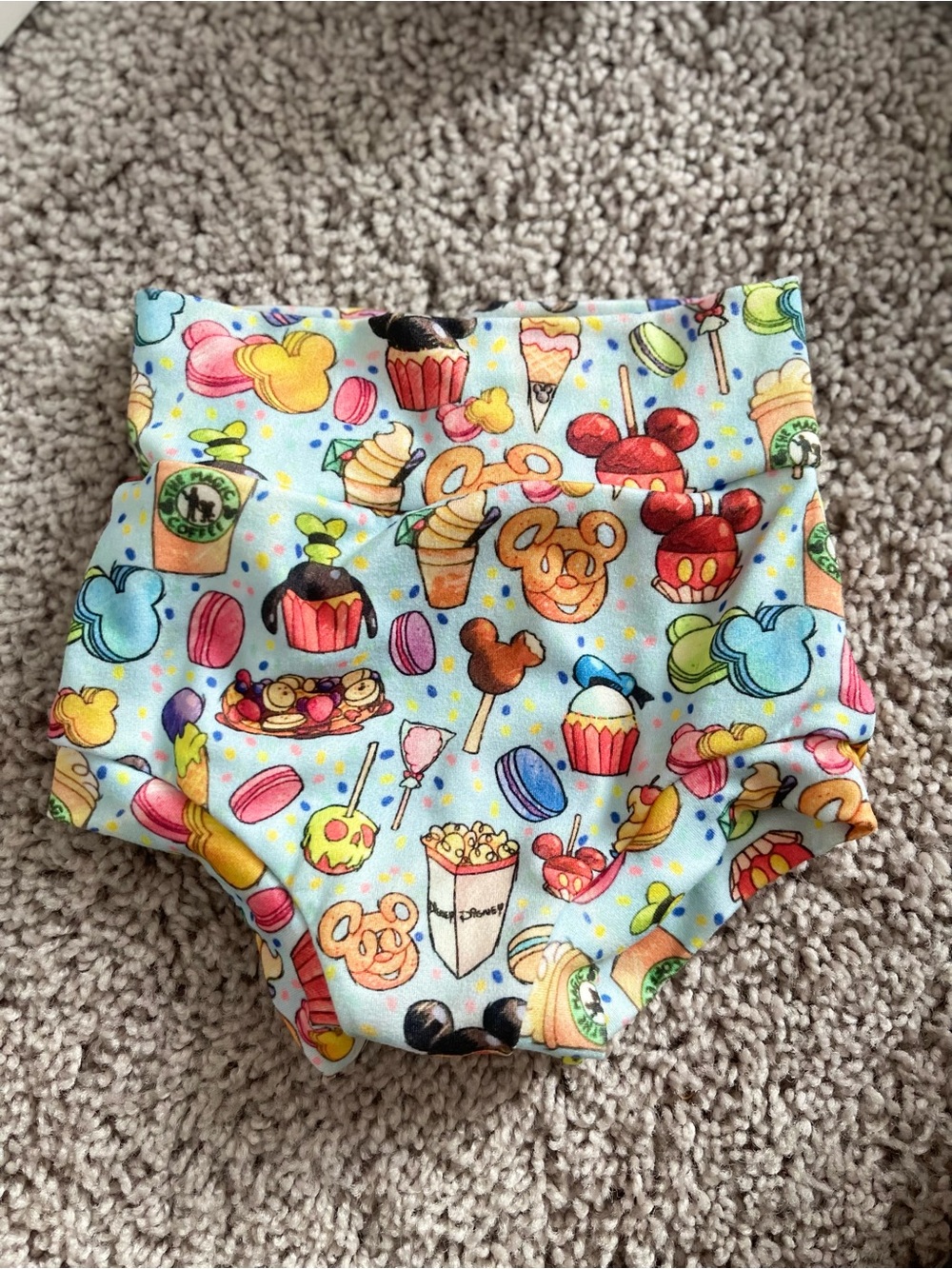 Disney Park Snack Themed Diaper Cover